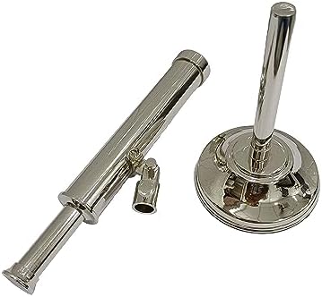 Nautical Brass Telescope with Nickel Finish Vintage Look