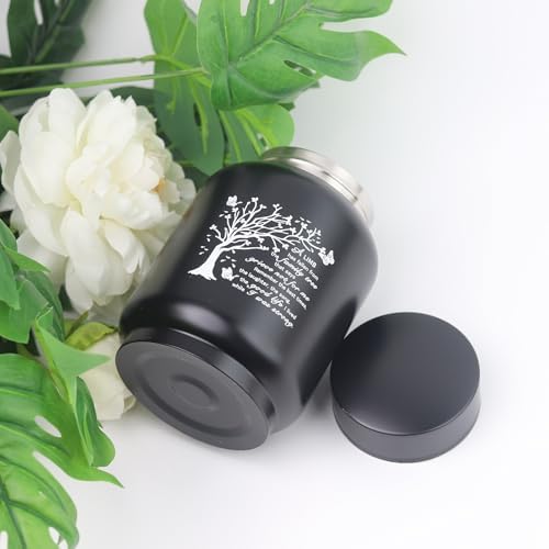 6 Inch Family Tree Memorial Urn for Ashes - Stainless Steel Cremation Urn with Limb Has Fallen Engraving