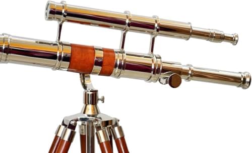 Vintage Moon Arc Telescope with Chrome Finish
