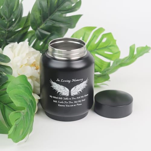 6 Inch Stainless Steel Angel Wing Cremation Urn
