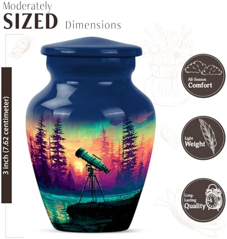 JAGASY 3 Inch Cremation Urns Pack of 4 for Ashes