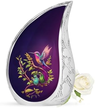 YATSKIA 3 Inch Tall Hummingbird Cremation Urn for Adult Ashes