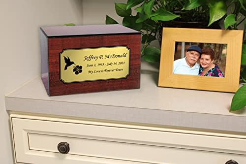 US Air Force Themed Cherry Wood Cremation Urn
