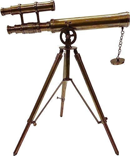 Marine Brass Telescope with Adjustable Tripod Stand