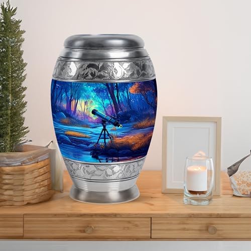 JAGLASH Telescope Memorial Urns for Human Ashes 10 Inch