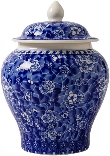 Decorative Ceramic Urn for Dog or Cat Ashes - Blue
