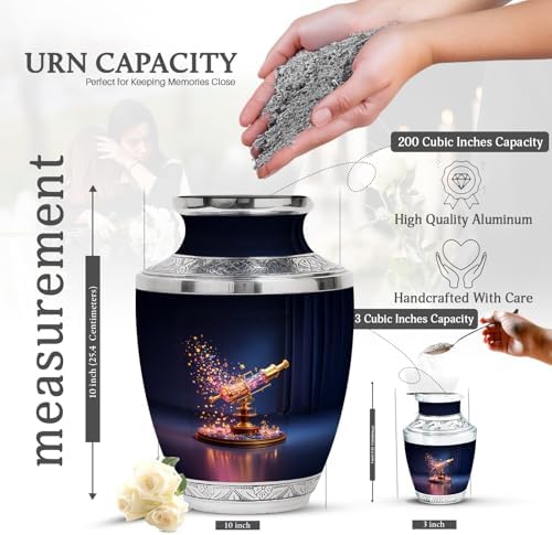 Telescope Decorative Urns Set of 5 for Cremation Ashes