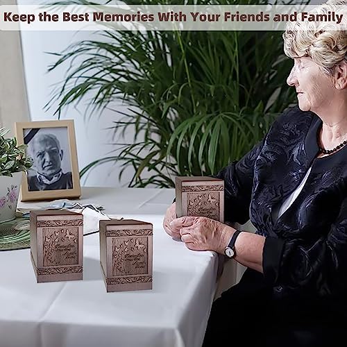 Wooden Carved Butterfly Cremation Urn for Human and Pet Ashes