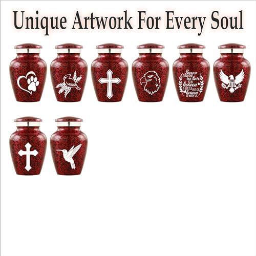 Personalized Butterfly Cremation Urn with Engraving - 4 Small Keepsakes
