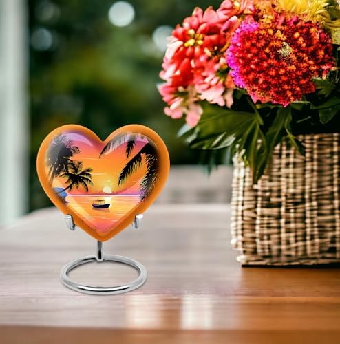Heart Shape Cremation Urn - Small Keepsake Pack of 4