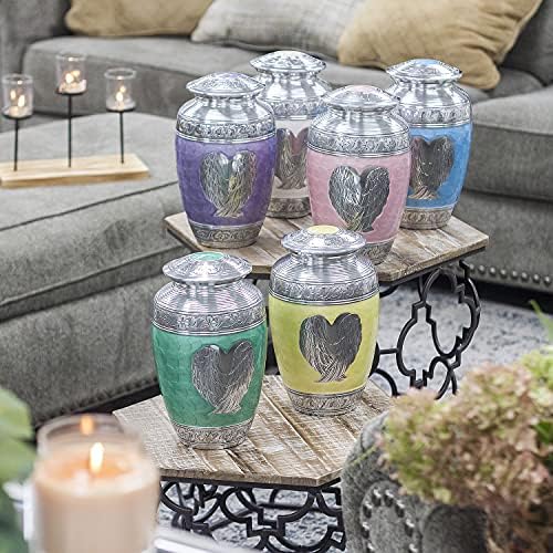 LETUSTO Cremation Urn for Adult Ashes Handcrafted Decorative Urn with Velvet Bag