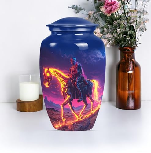 ATRIKYA 10 Inch Horse Urn for Cremation Ashes