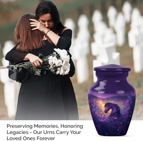 Stylish Horse Urn for Human Ashes - Set of 2
