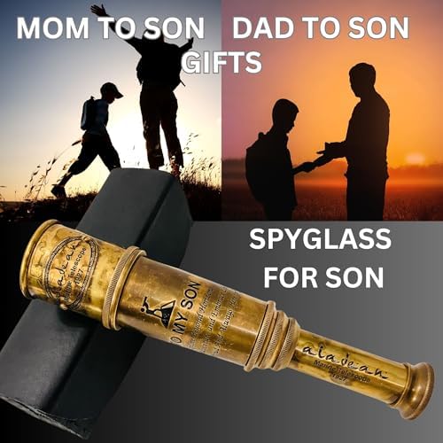 ALADEAN Vintage Pirate Spyglass 16 Inches