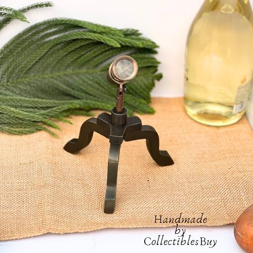 Vintage Pirate Brass Spyglass with Mahogany Tripod