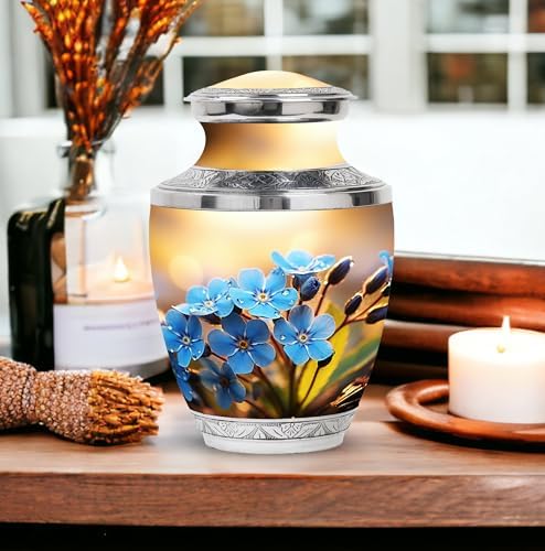 Cremation Flower Urn - 10 Inch Elegant Ashes Container