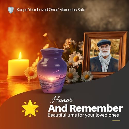 Yatskia 3 Inch Small Cremation Urn for Ashes