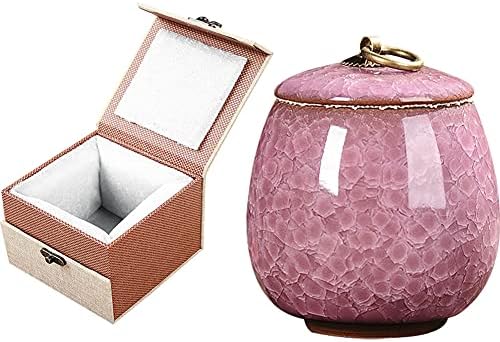 Purple Velvet Box Mini Cremation Urn for Human Ashes