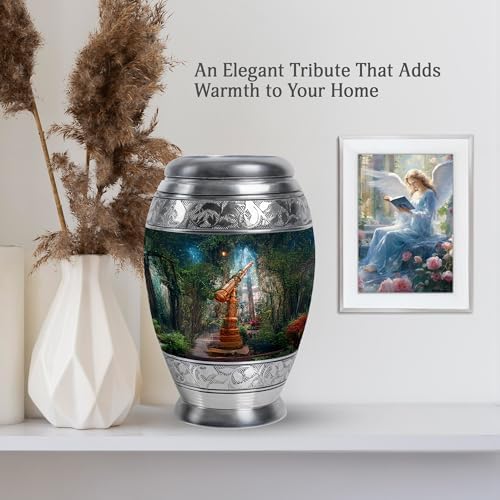 Stylish Telescope Urn for Cremation Ashes 10 Inch
