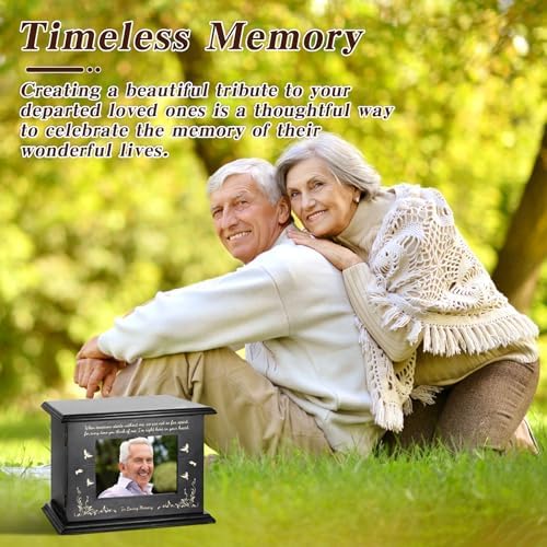 Cremation Memorial Urns with Photo Frame for Human Ashes