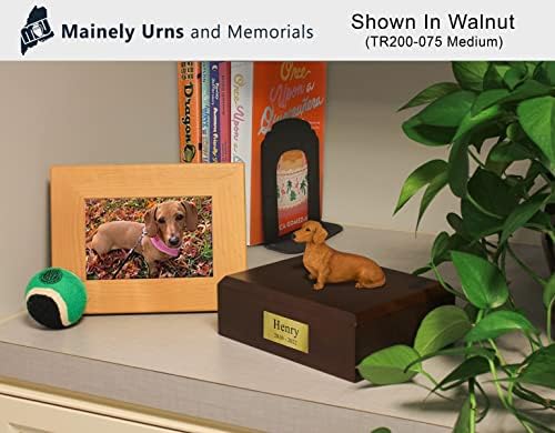 Personalized Chihuahua Pet Urn - Solid Wood Ashes Container