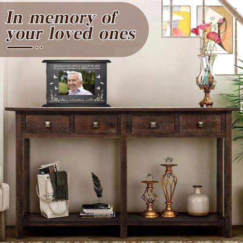Cremation Memorial Urns with Photo Frame for Human Ashes