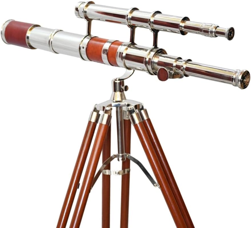 Royal Vintage Moon Arc Telescope with Chrome Finish