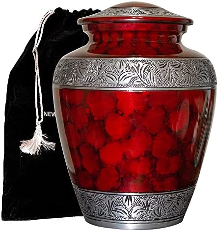 Extra Large Red Cremation Urn for Two Adults