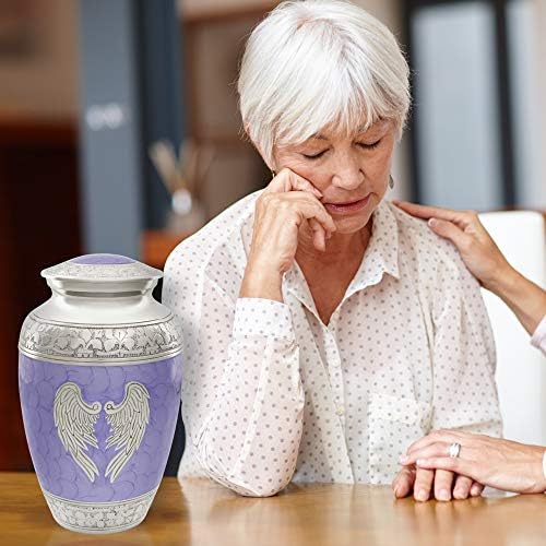 Extra Large Purple Cremation Urn for Human Ashes - 300 lbs Capacity