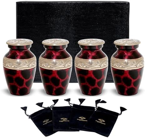 Red Fire Keepsake Urn for Human Ashes
