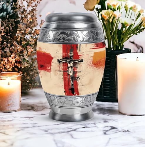 Military Urns Combo - 1 Large Urn with Velvet Bag and 4 Small Urns