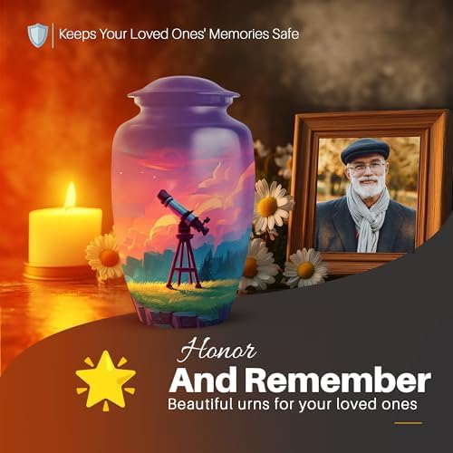 YATSKIA 10 Inch Telescope Memorial Urn for Ashes