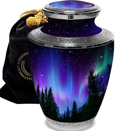 Northern Lights Personalized Cremation Urn for Ashes