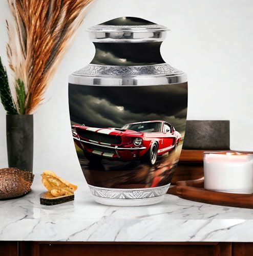 Classic Muscle Car Racing Urn for Mom - 10 Inch