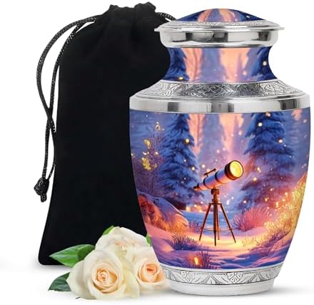 10-Inch Decorative Cremation Urn for Mom Dad