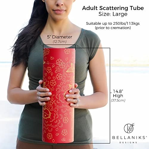 Red Fish Design Scattering Tubes for Human Ashes