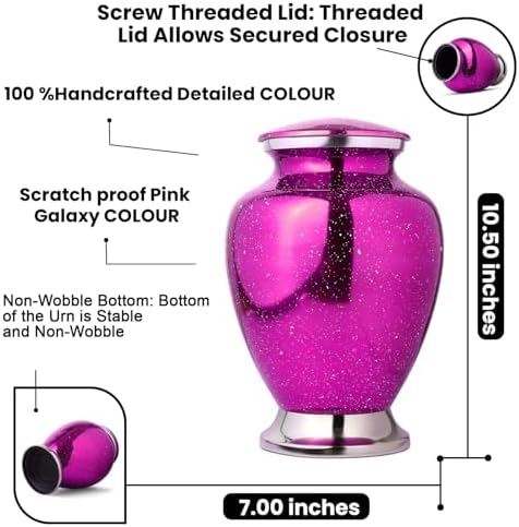 Decorative Cremation Urn with Galaxy Finish