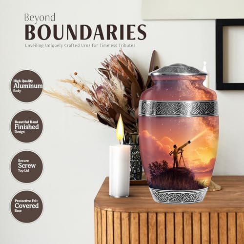 JAGASY 10 Inch Cremation Urn for Adult Ashes