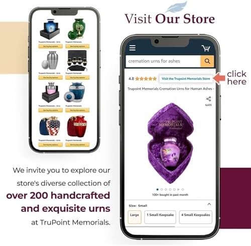 Trupoint Memorials Small Urns for Human Ashes Keepsake