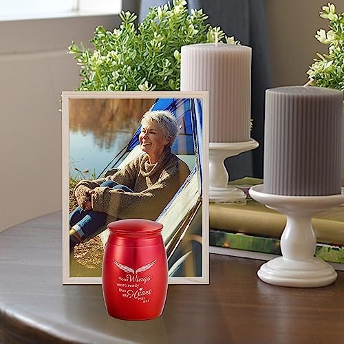 267 Inch Mini Red Angle Cremation Urn