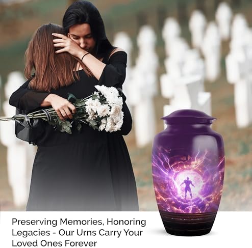 Aliens Themed Cremation Urn for Adult - 10 Inch Large Size