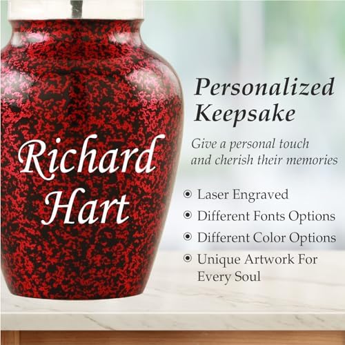 Personalized Butterfly Cremation Urn with Engraving - 4 Small Keepsakes