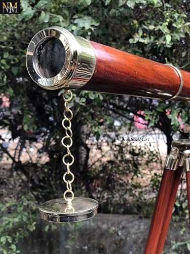 Floor Standing Telescope - 54 Inches Brass Nautical Decor
