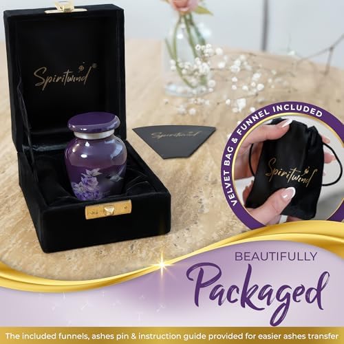 Spiritwind Purple Hummingbird Keepsake Urn