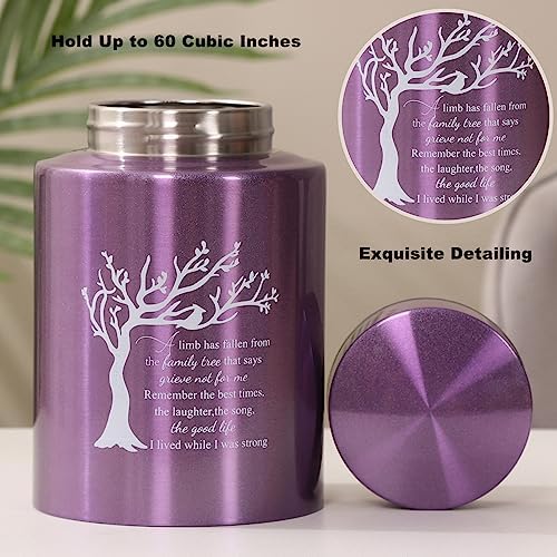 Medium Cremation Urn with 60 Cubic Inches Capacity