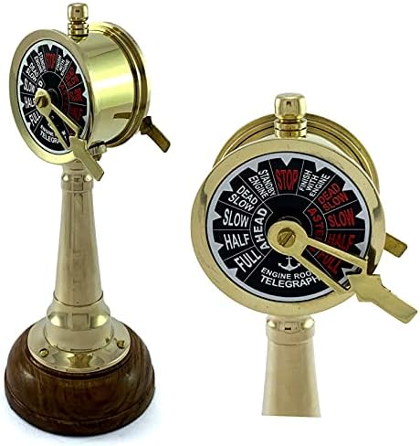 Antique Vibes Mini Brass Telegraph Telescopes Decor