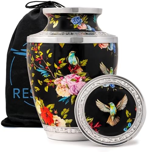 Vintage Hummingbird Cremation Urn for Adults