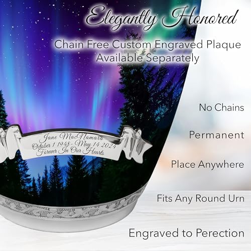 Northern Lights Personalized Cremation Urn for Ashes