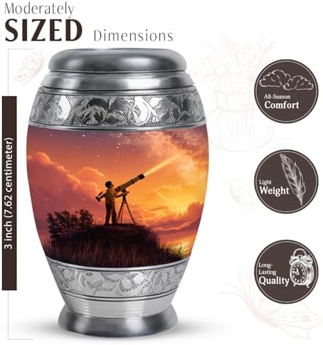 JAGASY 3 Inch Mini Cremation Urn Set of 4