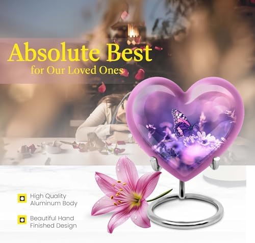 Butterfly Urn for Human Ashes - 3 Inch Handcrafted Memorial Decor